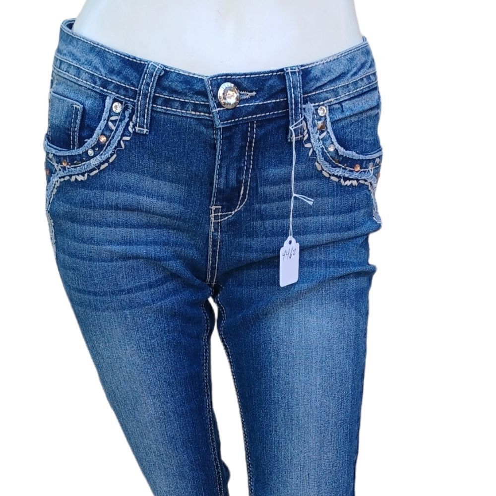 446215...Justice Premium Skinny Jeans Size Jr. 16R - Picture 1 of 6